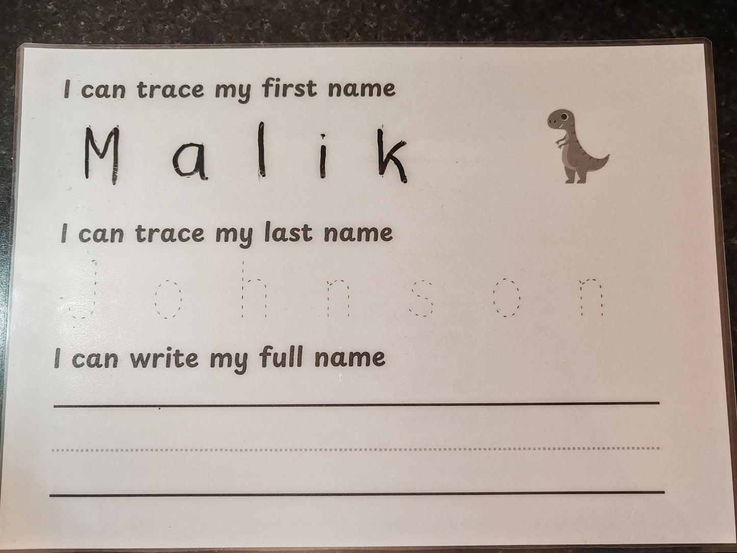 Personalised learn to spell my name toolkit