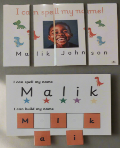 Personalised learn to spell my name toolkit